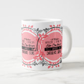 een leraar heeft last van de bevalling die ze nooi grote koffiekop (Voorkant rechts)