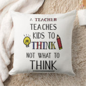 Een leraar leert kinderen om niet te denken wat te kussen (Deken)