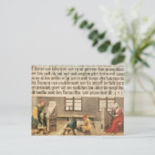 Een leraar school briefkaart (Staand voorkant)