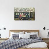 Een leraar school canvas afdruk (Insitu (Slaapkamer))