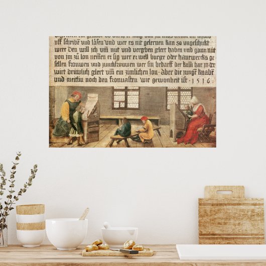 Een leraar school poster (Keuken)