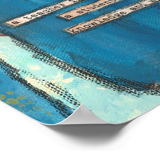 Een leraar verstopt het vuur... Poster (Hoek)