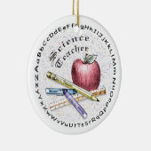 Een leraar wetenschap keramisch ornament (Rechts)