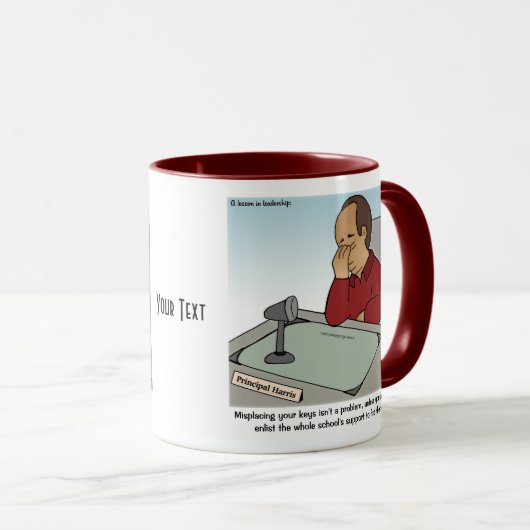 Een les in de Mok van de leiderschapskoffie (Voorkant rechts)