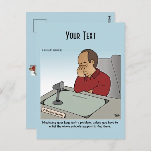 Een les in leiderschap Briefkaart (Voorkant / Achterkant)