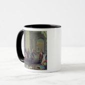 Een les voor de jonge Louis XV Mok (Voorkant links)