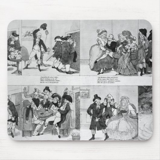 Een les voor Spendthrifts van Dr. Johnson, 1794 Muismat (Voorkant)