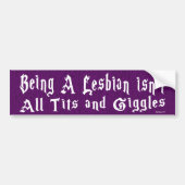 Een lesbische Bumpersticker zijn (Voorkant)