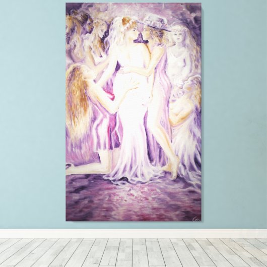 Een lesbische diva canvas afdruk (Insitu (Houten vloer))