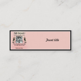Een Lesson voor het leven van moeder #1 Mini Visitekaartje