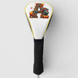 Een letter A in Thanksgiving-stijl Golfheadcover