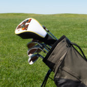 Een letter A in Thanksgiving-stijl Golfheadcover (Insitu)