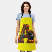 Een letter A in Thanksgiving-stijl Schort (Gedragen)