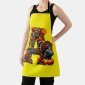Een letter A in Thanksgiving-stijl Schort (Insitu)
