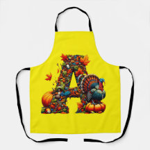Een letter A in Thanksgiving-stijl