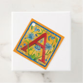 Een letter Canvas tas Bedankjes Labels (In situ)