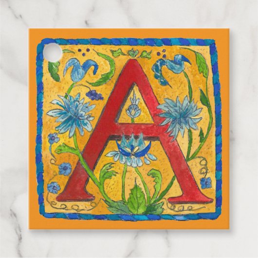 Een letter Canvas tas Bedankjes Labels (Voorkant)