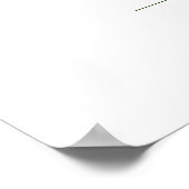 Een Letter Monogram Goud Groene Bladmode Poster (Hoek)