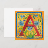 Een letter tas kaart (Voorkant / Achterkant)