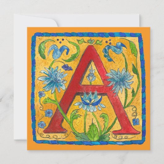 Een letter tas kaart (Voorkant)