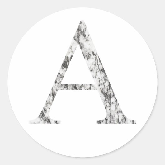 Een letters-alpha-symbool | Grieks alfabet Ronde Sticker (Voorkant)