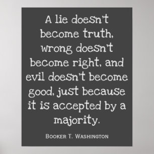 Een leugen wordt geen waarheidsgetrouwe Poster