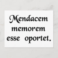 Een leugenaar heeft een goed geheugen nodig.