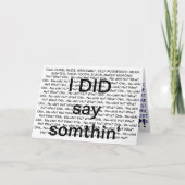 Een leugenaar... kaart (Voorkant)