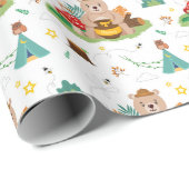 Een leuk beer met honingpot cadeaupapier (Rol Hoek)