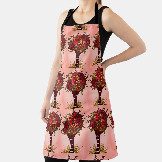 Een leuk, bloemengenot voor de chef in je leven schort (Insitu)