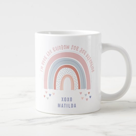 Een leuk cadeau voor valentijn in het klaslokaal. grote koffiekop (Rechts)