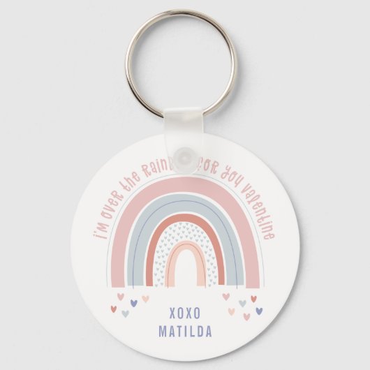 Een leuk cadeau voor valentijn in het klaslokaal. sleutelhanger (Voorkant)