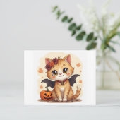 Een leuk cadeautje voor Halloween Feestdagenkaart (Staand voorkant)