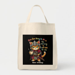 Een leuk ding om te doen in de ochtend Niet praten Tote Bag