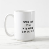 Een leuk ding om te doen in de ochtend op een koffiemok (Links)