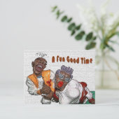 Een leuk Good Time Briefkaart (Staand voorkant)