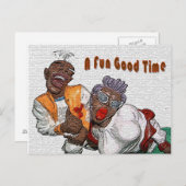 Een leuk Good Time Briefkaart (Voorkant / Achterkant)