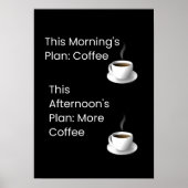 Een leuk koffieplan poster (Voorkant)