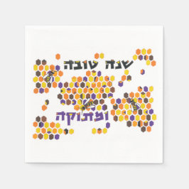 Een leuk nieuwjaar uitzenden servet