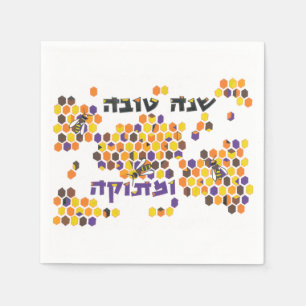 Een leuk nieuwjaar uitzenden servet