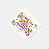 Een leuk nieuwjaar uitzenden servet (Hoek)