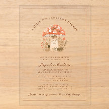 Een leuk paddenstoeltje herfst babyshower