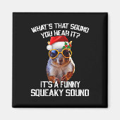 Een leuk piepend geluid kerst eekhoorn Xmas Magneet (Voorkant)