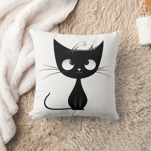 Een leuke animatie Cat Pillow Kussen (Deken)