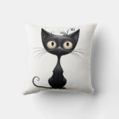 Een leuke animatie Cat Pillow Kussen (Achterkant)