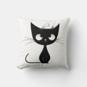 Een leuke animatie Cat Pillow Kussen (Voorkant)