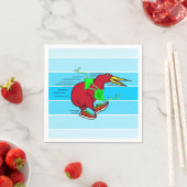 Een leuke cartoon Kiwi hardloopschoenen Servetten (Insitu)