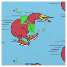 Een leuke cartoon Kiwi hardloopschoenen