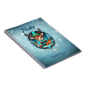 Een leuke cartoon stijl rendier elf notitieboek (Rechterzijde)