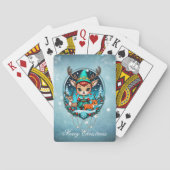 Een leuke cartoon stijl rendier elf pokerkaarten (Achterkant)